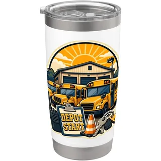 DEPOT START Busroute Doppelwandiger Edelstahl-Thermobecher