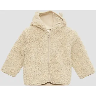 s.Oliver Plüschjacke ohne Kapuze mit Reverskragen, cream beige
