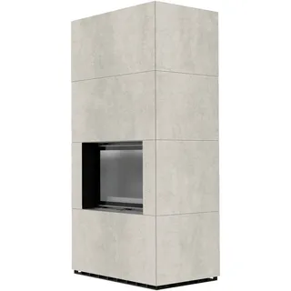 Kratki Floki Box Ø160 Quarzsinter Naturali Pietra di Savoia Perla Bocciardata Schwarz