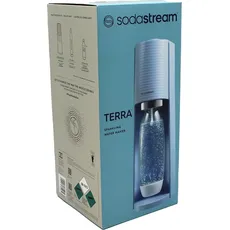 SodaStream Soda Maker Terra lightblue QC with CO2 & 1L PET bottle (1012811315), Wassersprudler, Blau