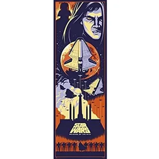 Grupo Erik Poster von Porte Épisode Star Wars Episode III Türposter, Papier, 53x158cm