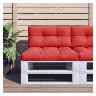 vidaXL Palettenkissen 2-tlg. 60 x 40 x 20 cm rot