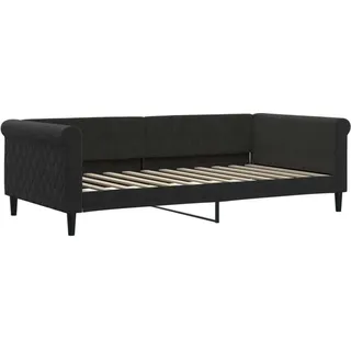 vidaXL Tagesbett Schwarz 100x200 cm Samt - Schwarz