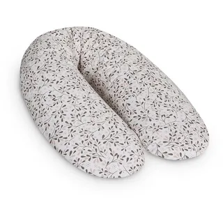 Ceba Baby Ceba Baby® Stillkissen - Lagerungskissen für Babys - Schwangerschaftskissen aus 100% Baumwolle - XXL groß Seitenschläferkissen - 190 cm - Öko-Tex Standard 100 - Kleine Blätter