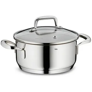 Kela Bratentopf , Silberfarben , Metall , 1,2 l , 8 cm , Kochgeschirr, Töpfe, Diverse Spezialtöpfe