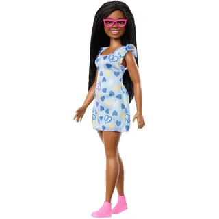 Barbie Fashionistas Puppe Nr. 229 mit Down-Syndrom in Herzchenkleid, entwickelt in Zusammenarbeit mit der National Down Syndrome Society, HYK14