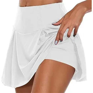 Sportrock Damen 2in1 mit Innenhose, dehnbar, Polyester/Elasthan, M