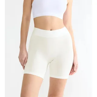 Lange Unterhose SLOGGI "FREE Evolve", Damen, Gr. 2, weiß (silk weiß), Single Jersey, Obermaterial: 90% Modal, 10% Elasthan, körpernah, Unterhosen Lange Unterhose, super weich, dehnfähig, Topseller