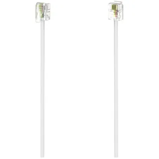 Hama 00201135 Telefonkabel 10 m Weiß