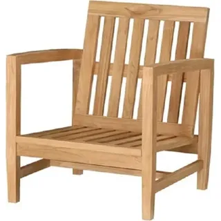 Lounge Sessel Udine Teak Massivholz von Teako Design - Braun