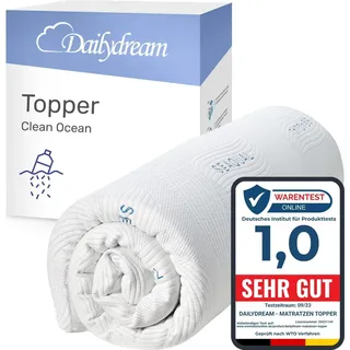 DAILYDREAM Matratzen Topper 90 x 190 cm weiß