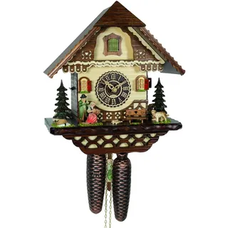 Trenkle - 8516 - Chalet-Uhr Wanduhr Kuckuck - Kettenuhrwerk 8 Tage - Kuckuck Classic - Braun