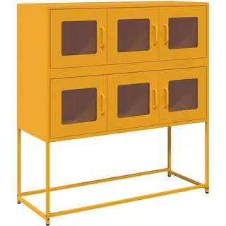 vidaXL Sideboard 100,5 x 39 x 107 cm Gelb