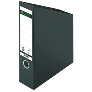 Leitz Stehsammler 80 mm Rückenbreite, A4, Hartpappe, Faltbar, Schwarz, 24230095