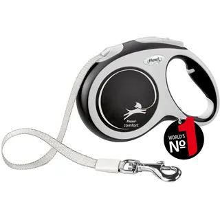 flexi New Comfort L Tape Leash 5m 60kg- Black