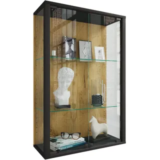 VCM Wandvitrine Udina M 60 x 25 x 0 cm Schwarz