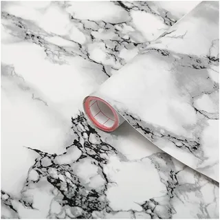 d-c-fix Möbel-Klebefolie Marmor Marmi weiß 67,5 cm x 2 m Marmoroptik Folie