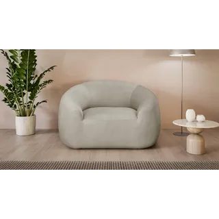 LeGer Home by Lena Gercke Relaxsessel YANI Polyester 127 x 76 x 96 cm Beige mit Wellenunterfederung