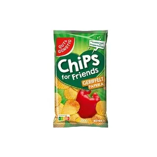 GUT&GÜNSTIG Paprika geriffelt Chips 200,0 g