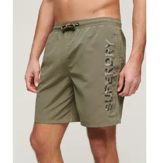 Superdry Premium Embroidered 17 ́ ́ Badeshorts - Light Khaki Green - S