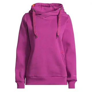 Kapuzenpullover SALZHAUT "Hoodie SÜNN", Damen, Gr. XS, lila (plum), Obermaterial: 55% Baumwolle CO. 45% Polyester PES., Pullover Kapuzenpullover