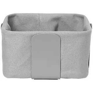 BLOMUS Brotkorb -DESA- | Stahl pulverbeschichtet/100% Baumwolle | Sharkskin | Größe S | H 10 cm x B 20 cm x T 20 cm