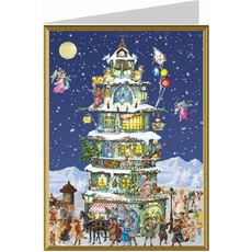 Richard Sellmer, Grusskarte + Briefpapier, 99104 - Weihnachtskarte - Weihnachtsturm