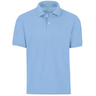 TRIGEMA Poloshirt TRIGEMA "TRIGEMA Poloshirt DELUXE Piqué", Jungen, Gr. 116, blau (horizont), Piqué, 100% Baumwolle, Basic, lang, ohne Ausschnitt, Shirts Poloshirt