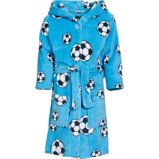 Playshoes Fleece-Bademantel Fußball, 158/164