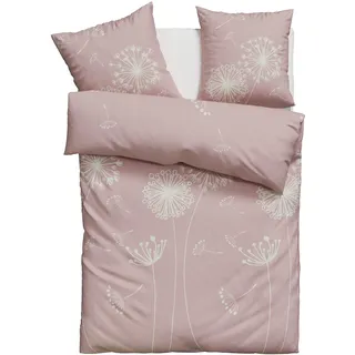 OTTO home Soucy Renforcé Baumwolle Rosa 155 x 220 cm + 80 x 80 cm