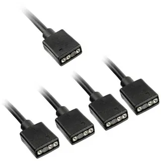 Kolink PC-Lüfter Y-Kabel [1x PC-Lüfter Buchse 3pol. - 3x PC-Lüfter Buchse 3pol.] 30 cm Schwarz