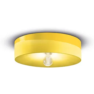 Deckenleuchte Keramik Retro-Design handbemalt Pi-XL - Gelb - Gelb