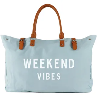 Lamyba Strandtasche für Damen, wasserdicht, sanddicht, Blau, Large