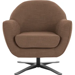 Home Affaire Drehsessel Stavre Polyester 83 x 85 x 80 cm Rot mit Drehfunktion