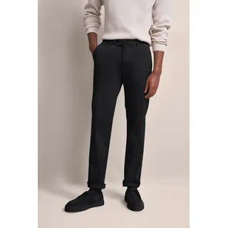 Stoffhose BUGATTI "Modern Fit", Herren, Gr. 34, Länge 32, schwarz, 89% Baumwolle, 7% Elastomultiester, 4% Elasthan, normal, Hosen Stoffhose, Basic Essential