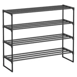 Songmics Schuhregal 30 x 92 x 75 cm schwarz