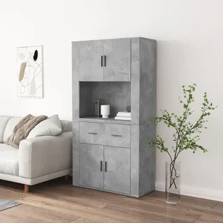 vidaXL Highboard Betongrau Holzwerkstoff - Grau