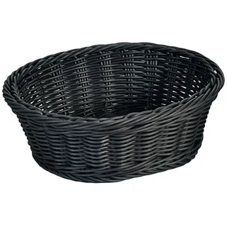 KESPER Brot- und Obstkorb, 5er Set", schwarz, B:25cm H:8,5cm, Lebensmittelaufbewahrungsbehälter, Brotkorb, Breite ca. 25 cm,