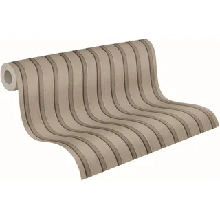 A.S. Création Vliestapete mit Holzpaneelen 10,05 m x 0,53 m beige/braun/schwarz 790411