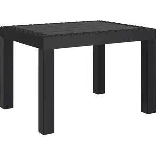 vidaXL Gartentisch Anthrazit 59x47x40 cm PP - Grau