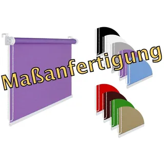Massanfertigung Fensterrollo bis 200 cm Breite und 175 cm Länge Verdunklung 50% Sichtschutzrollo ink