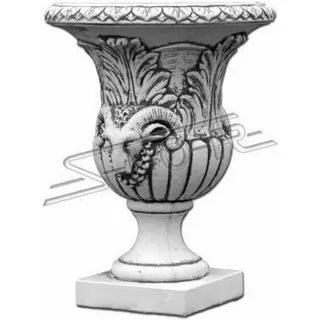 Design Blumentopf Top Planz Kübel Gefäß Töpfe Figur Gesicht Skulptur S104005 - Weiß