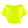 Damen Light Cropped Dance-top Dt104 T-Shirt Neon-gelb S EU