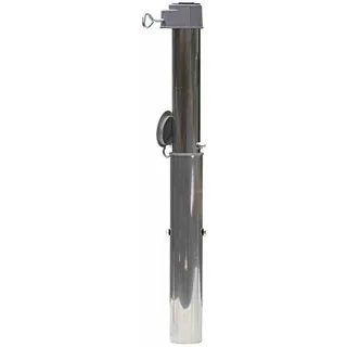 DELSCHEN Bodenhülse Metall 53 cm Silber