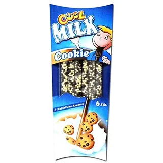 SPECIALS Cool Milk ÖKO Trinkhalme – 5er Pack kompostierbare Trinkhalme, Cookie-Geschmack, plastikfrei & nachhaltig, 30 g