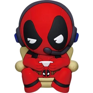 Marvel 3D Magnet Deadpool Gaming - Rot, Schwarz
