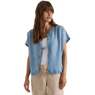 Cecil Damen Lyocell-Bluse in Blouson-Optik