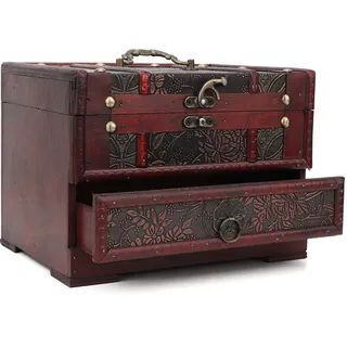 Schmuckkästchen, Holz-Schmuckkästchen, Schmuck-Aufbewahrungskästchen, Holz-Schmuckkästchen, Schmuck-Organisator, Schmuck-Aufbewahrungskästchen