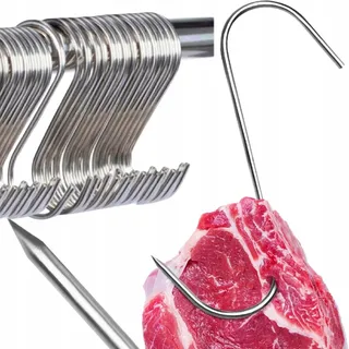 Fleischhaken - Räucherhaken - Edelstahlhaken - Rauchhaken 14cm - 20 Stück