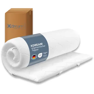 Ergonomischer Viscoschaum Topper | 200 x 200 | für alle Matratzen | XDREAM Pure Matratzenauflage